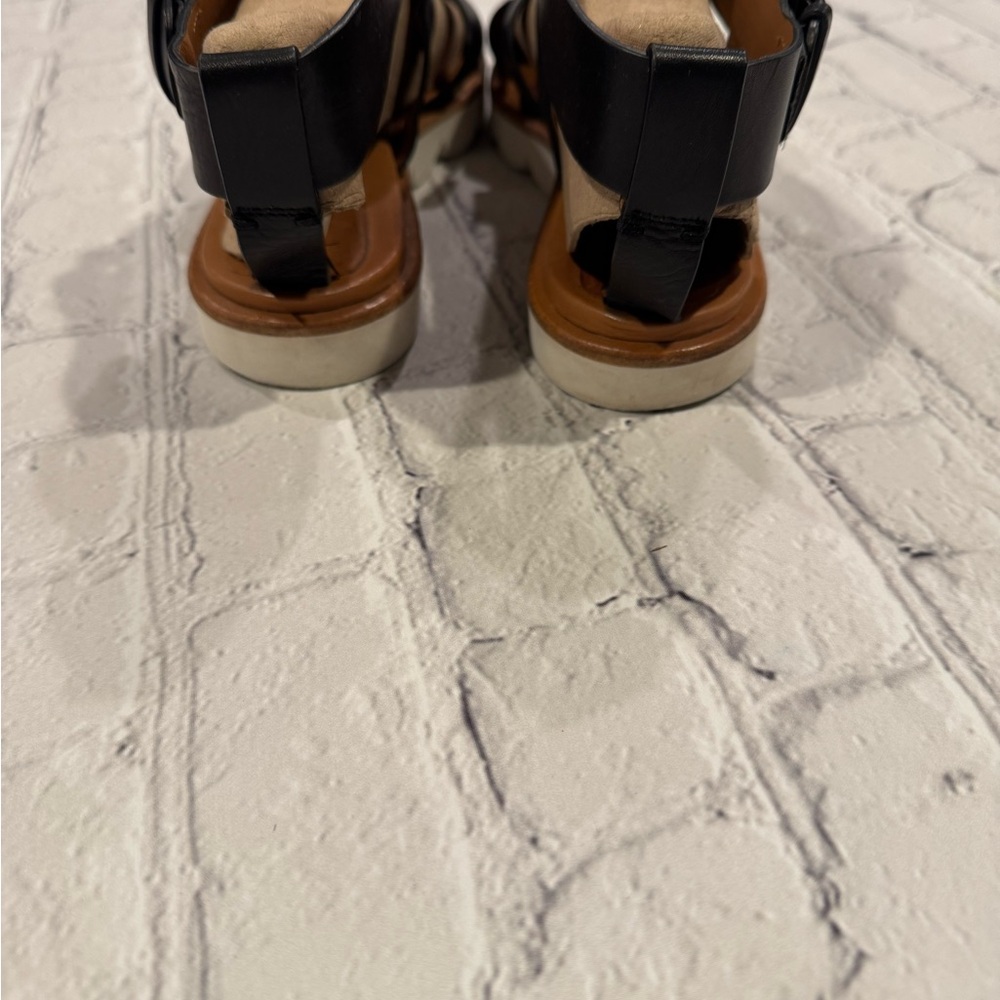 See By Chloe Black Crisscross Sandals. Leather. Sz 40.5 W9 - Picture 6 of 12